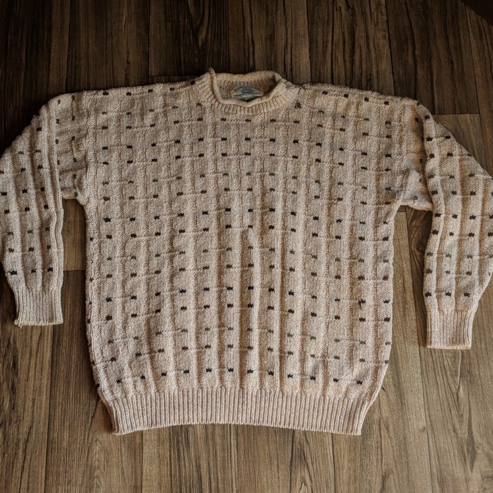 Vintage cream roll neck sweater